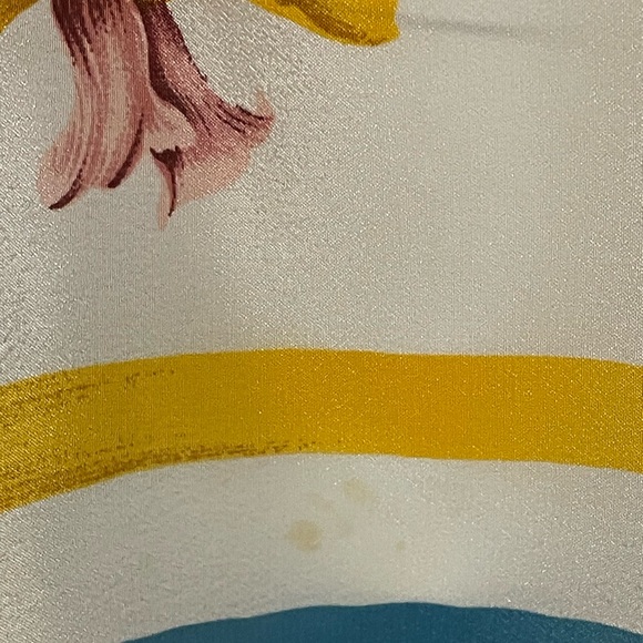 Vintage Nina Ricci Silk Scarf 30 In Sg Fair to Good Condition - Picture 8 of 10